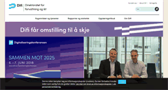 Desktop Screenshot of difi.no
